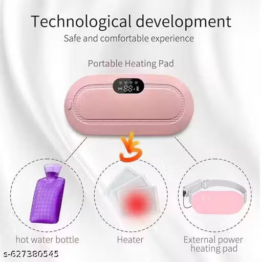 HUD STORE Belly Warming Heating Pad | Fast Pain Relief Belt for Women & Girls | Rechargeable Hot Compress Device