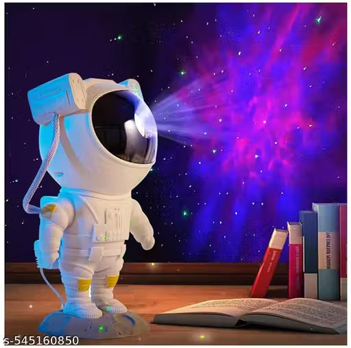 Astronaut Galaxy Projector with Remote Control - 360° Adjustable Timer Kids Astronaut Nebula Night Light, for Gifts,Baby Adults Bedroom, Gaming Room, Home and Party (Corded Electric)